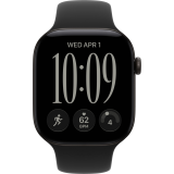 Montres connectées Apple Watch Series 12 46mm Black Aluminium Case with Black Sport Band M/L (MJEL4ZR/A)