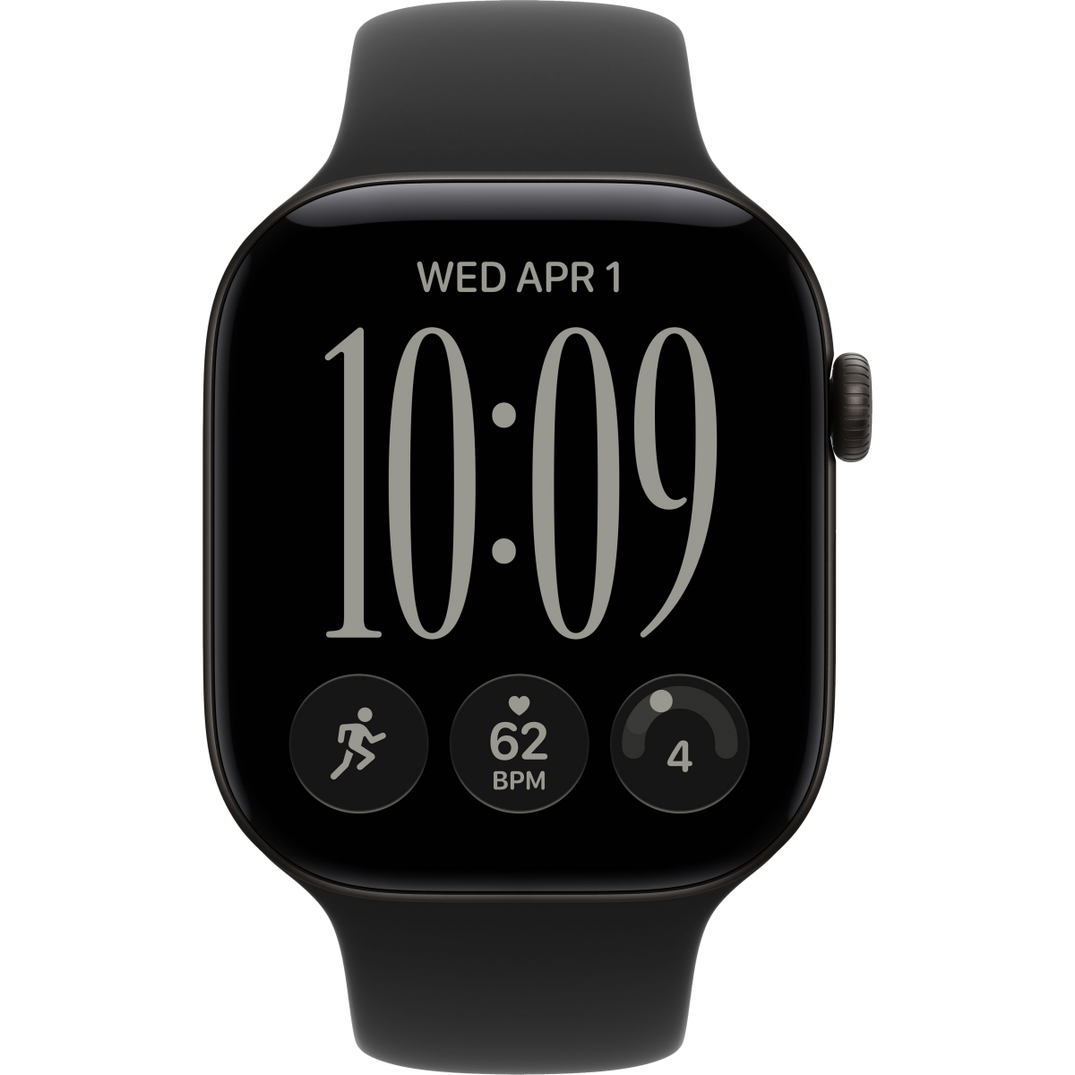 Montres connectées Apple Watch Series 12 46mm Black Aluminium Case with Black Sport Band M/L (MJEL4ZR/A) - photo 2
