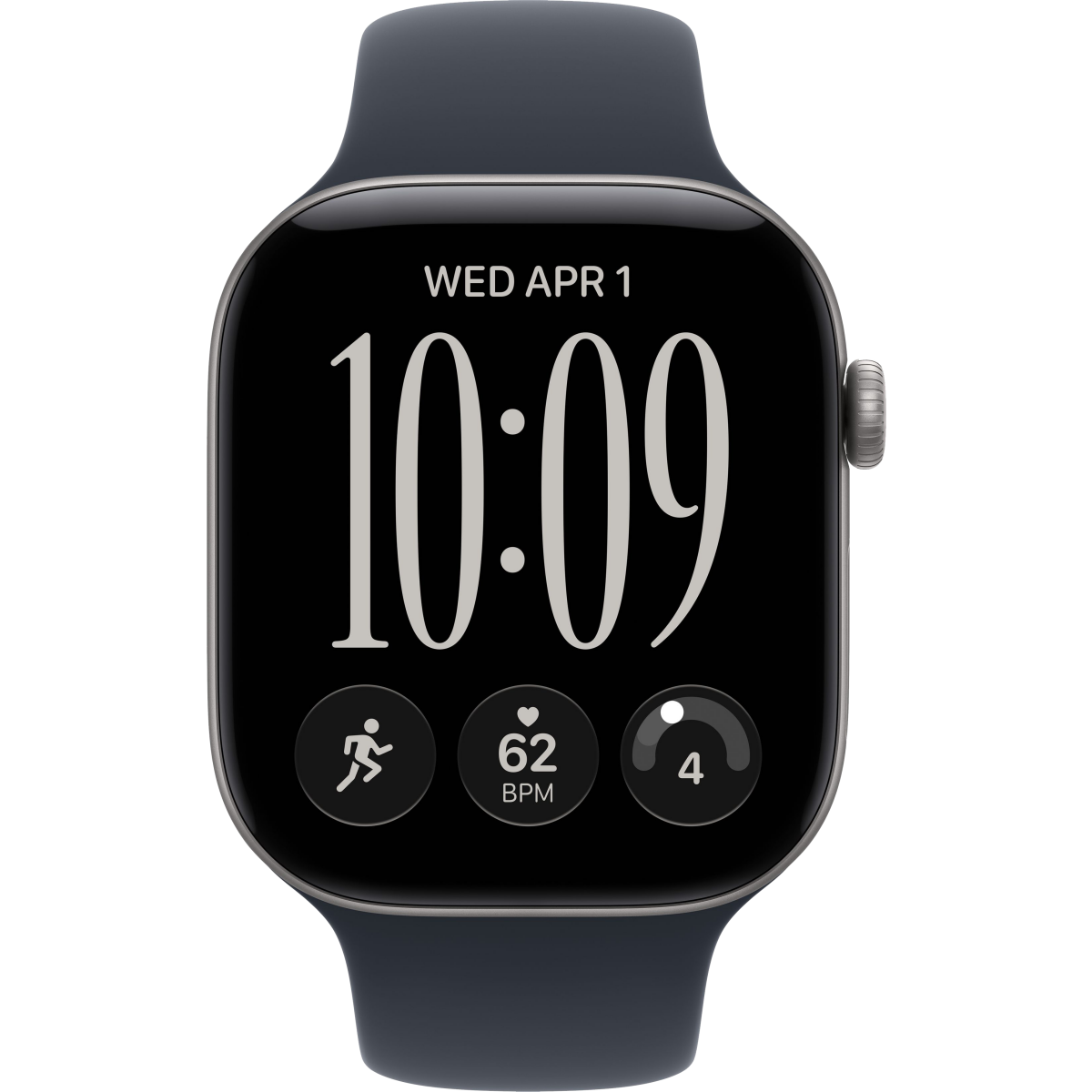 Montres connectées Apple Watch Series 12 46mm Space Gray Aluminium Case with Navy Blue Sport Band M/L (MJEJ4ZR/A) - photo 2