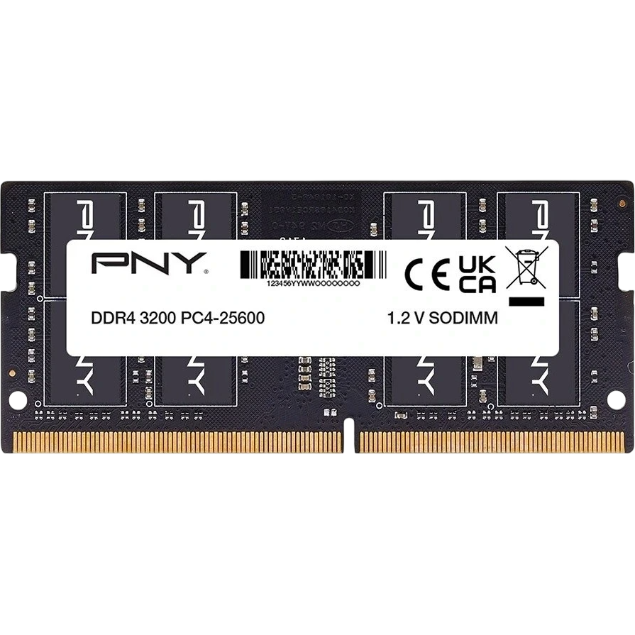 Mémoire vive 16GB DDR4 3200MHz PNY Performance SO-DIMM (MN16GSD43200-SI) OEM