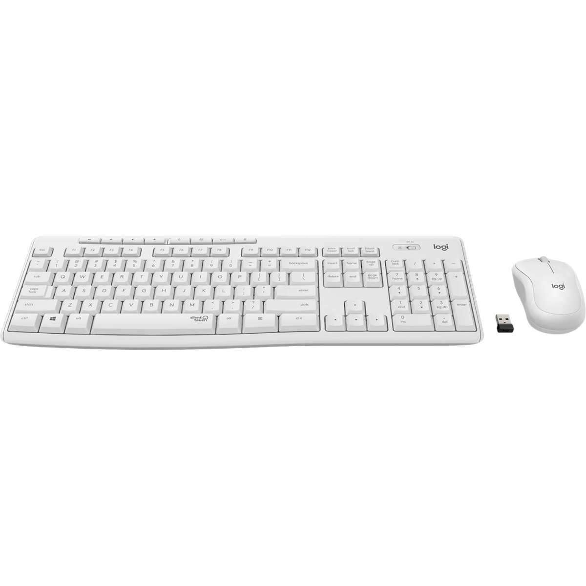 Clavier + souris Logitech MK295 Silent Wireless Combo White (920-009820) - photo 2