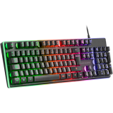 Clavier + souris + tapis de souris Mars Gaming MCPX RGB Black (MCPXB)