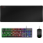 Clavier + souris + tapis de souris Mars Gaming MCPX RGB Black - MCPXB