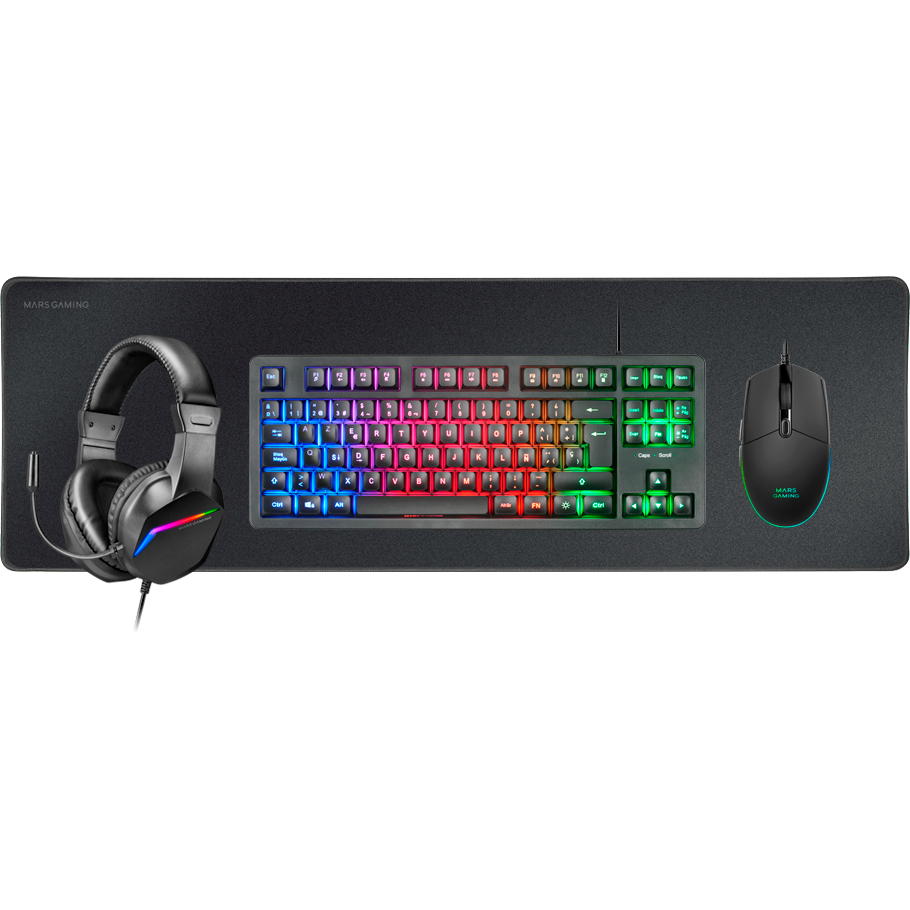 Clavier + souris Mars Gaming MCP-RGB3 Black - MCPRGB3 - photo 2