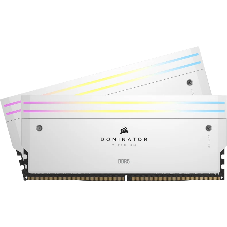 Mémoire vive 32GB DDR5 6400MHz Corsair Dominator Titanium RGB (CMP32GX5M2B6400C32W) (2x16GB KIT) - photo 2