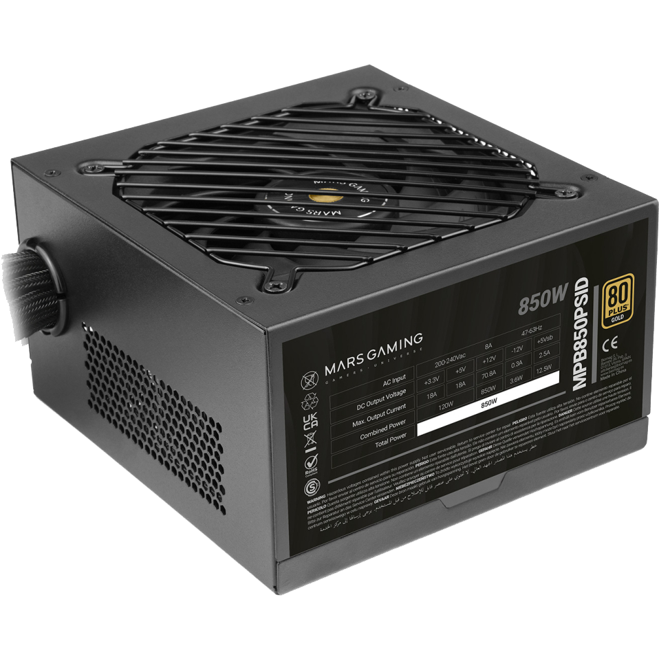 Alimentation électrique 850W Mars Gaming MPB850PSID - photo 2