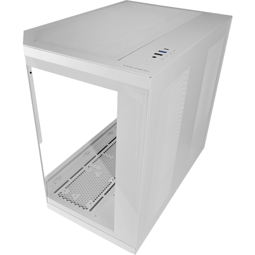 Boîtier Mars Gaming MC-3TCORELCD White - MC-3TCORELCDW - photo 2