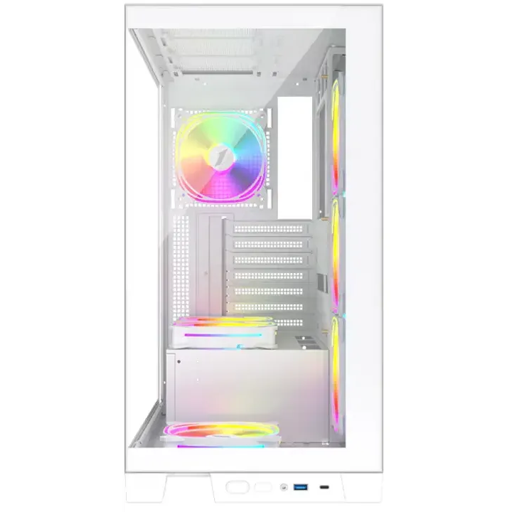 Boîtier 1STPLAYER MIKU Mi8 ARGB White - Mi8-WH-3FC7R-W-1FC7-W - photo 2