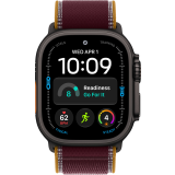 Montres intelligentes Apple Watch Ultra 4 49mm 5G Black Titanium Case with Burgundy Trail Loop S/M (MJC34QF/A)