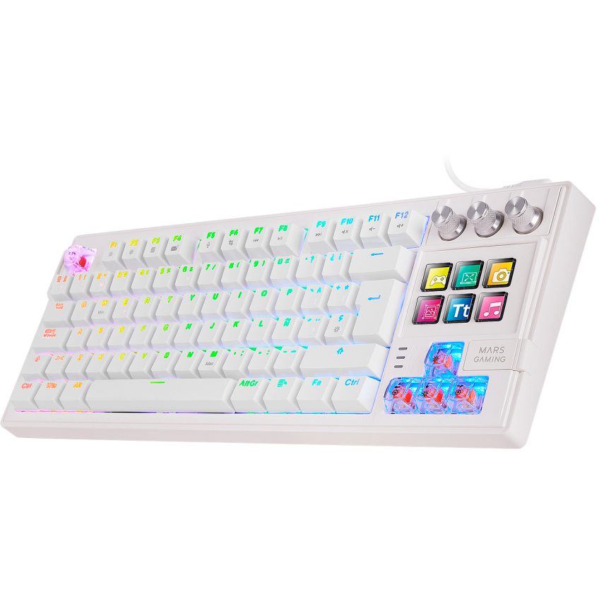 Clavier Mars Gaming MK Master White - MKMASTERWFR