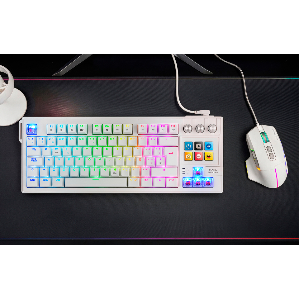 Clavier Mars Gaming MK Master White - MKMASTERWFR - photo 6