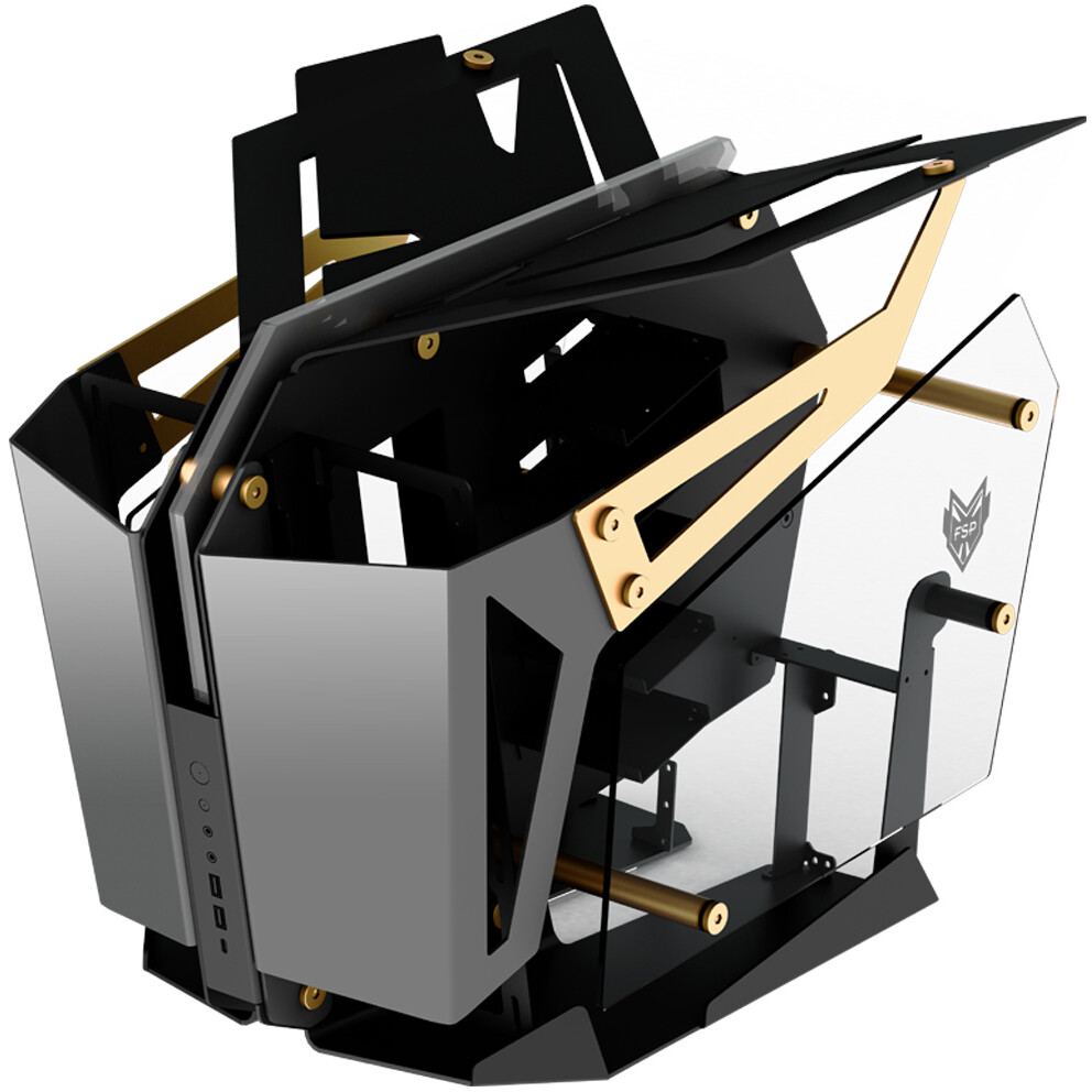 Boîtier FSP CMT710 Black/Gold - photo 2