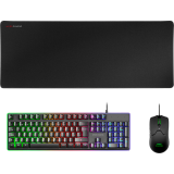 Clavier + souris + tapis de souris Mars Gaming MCPX RGB White (MCPXWFR)
