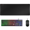 Clavier + souris + tapis de souris Mars Gaming MCPX RGB White - MCPXWFR