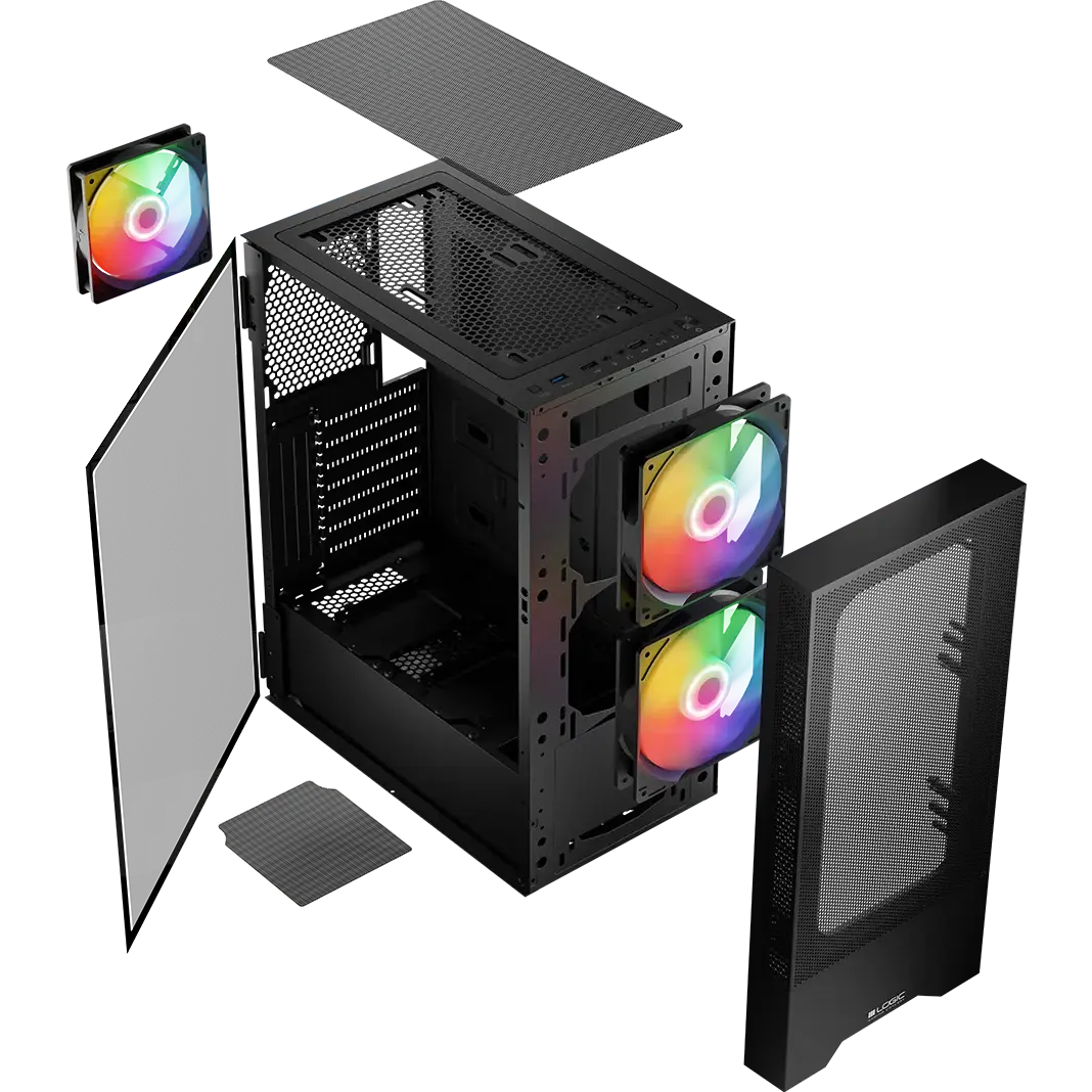 Boîtier Logic Concept Arya ARGB Midi Black - AT-ARYA-10-000000-0002 - photo 10