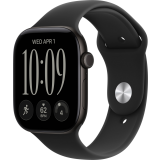 Montres connectées Apple Watch Series 12 46mm Black Aluminium Case with Black Sport Band S/M (MJEK4ZR/A)