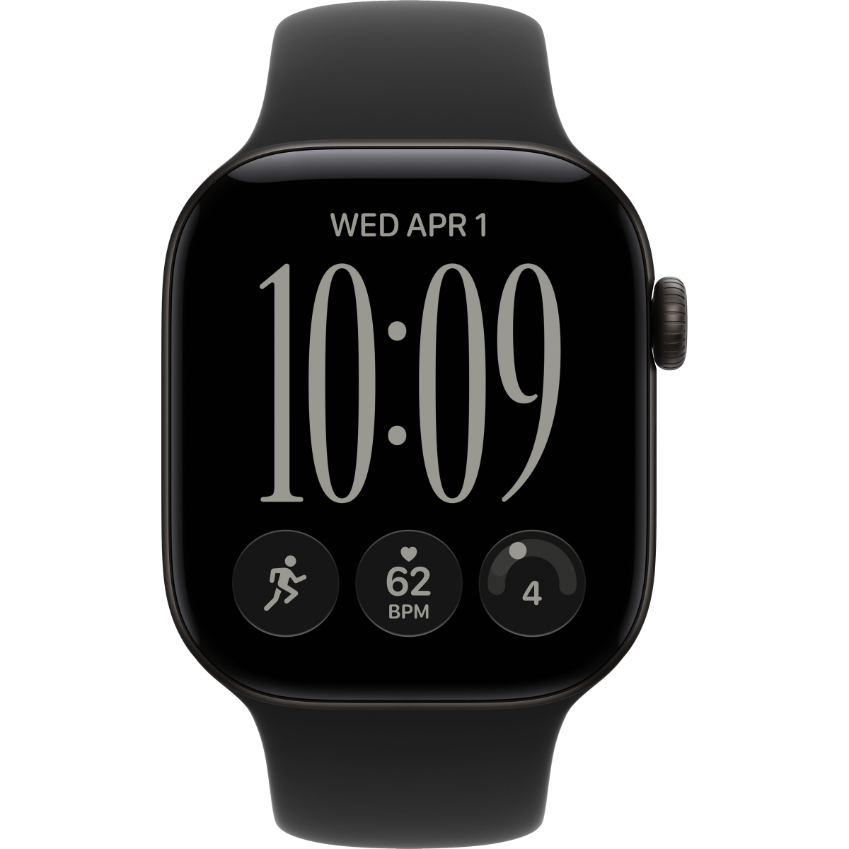 Montres connectées Apple Watch Series 12 42mm 5G Black Aluminium Case with Black Sport Band S/M (MJG04ZR/A) - photo 2