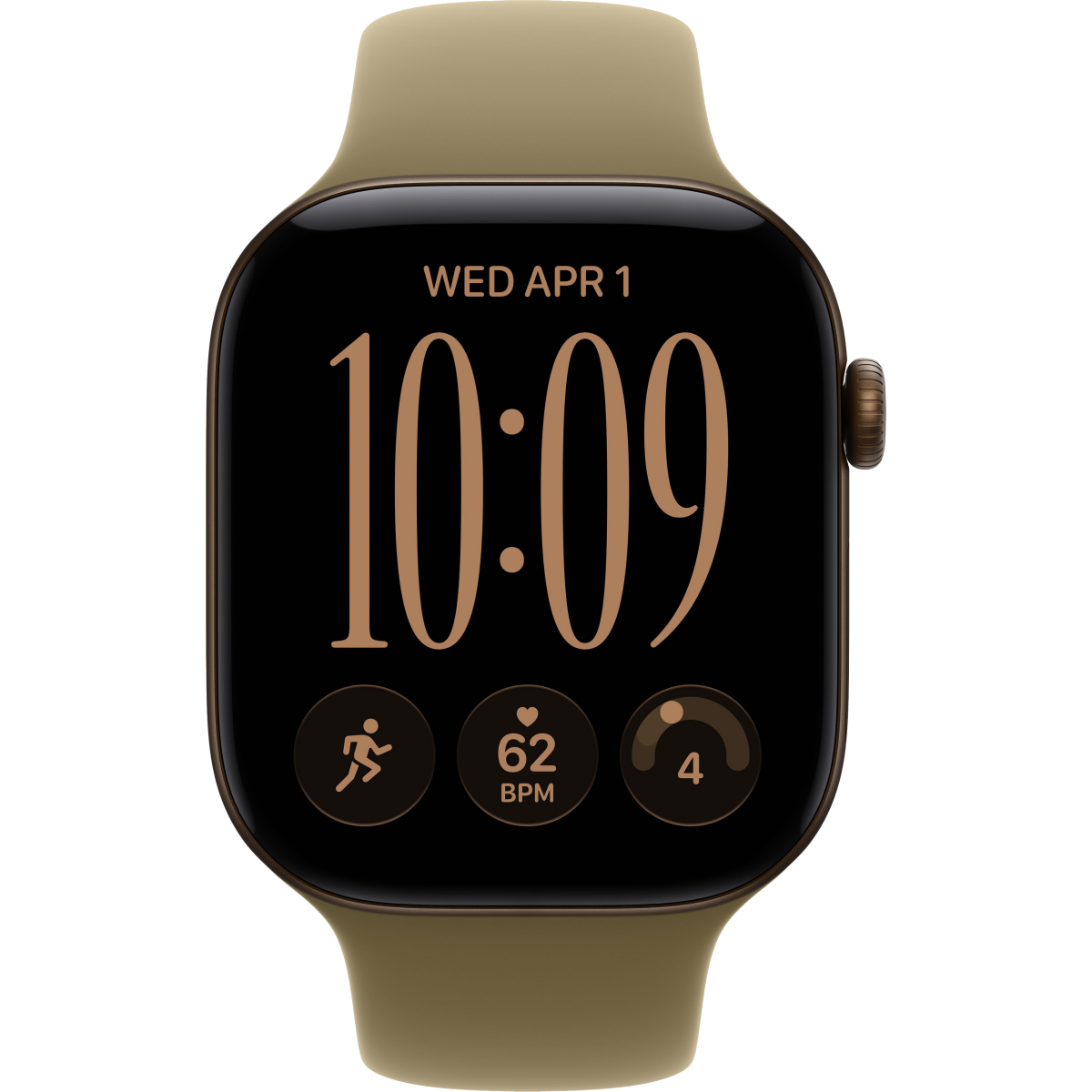 Montres connectées Apple Watch Series 12 46mm 5G Dark Bronze Aluminium Case with Olive Sport Band M/L (MJGE4ZR/A) - photo 2
