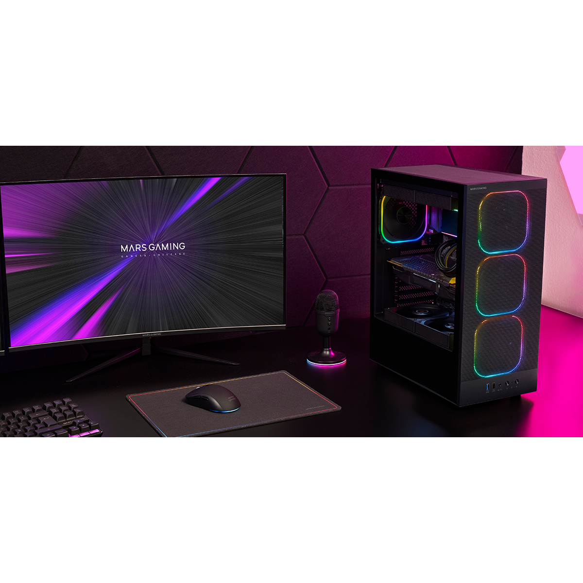 Boîtier Mars Gaming MC-NEBULA Black - MCNEBULA - photo 6