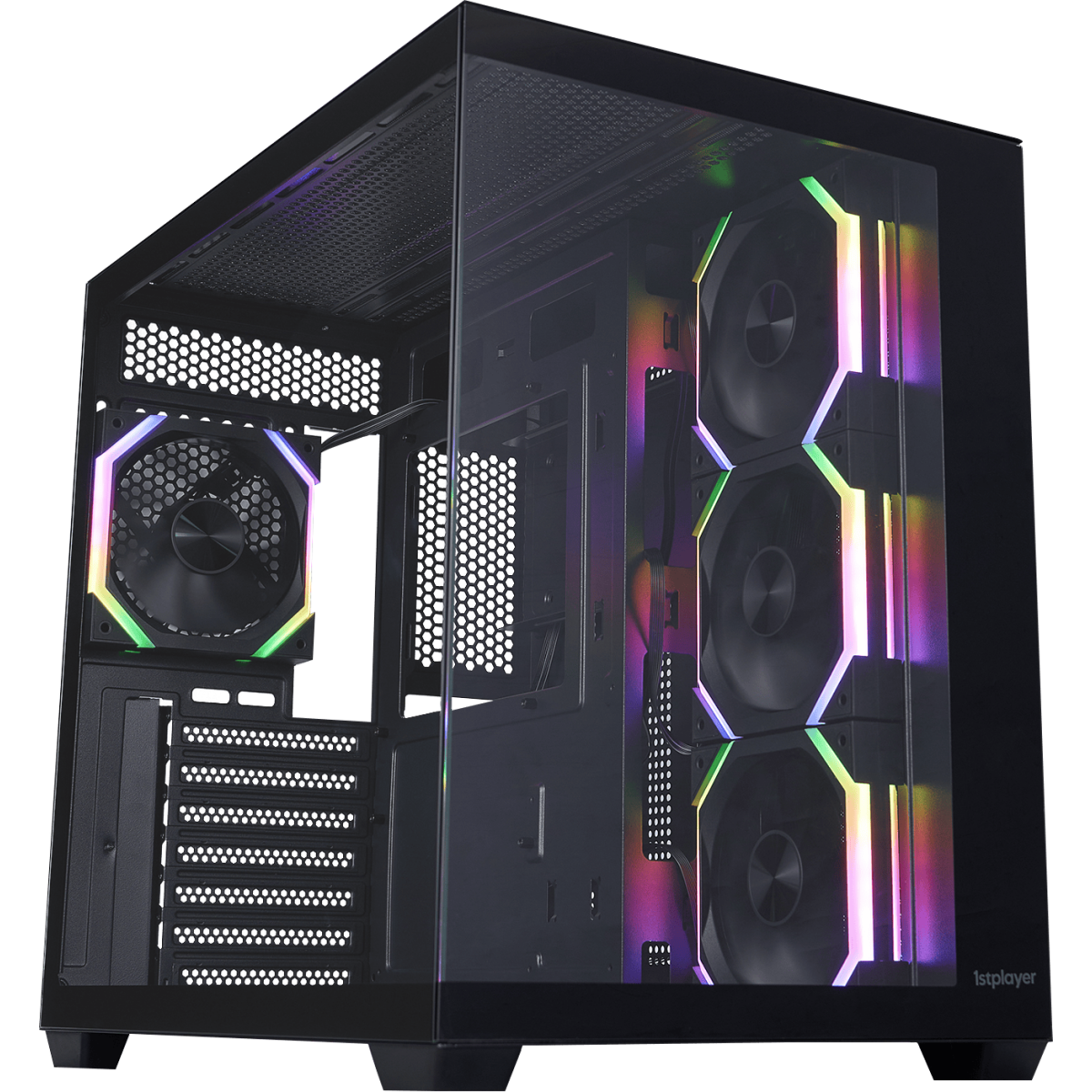 Boîtier 1STPLAYER BV7 ARGB Black - BV7-BK-4FA7-2FA7R