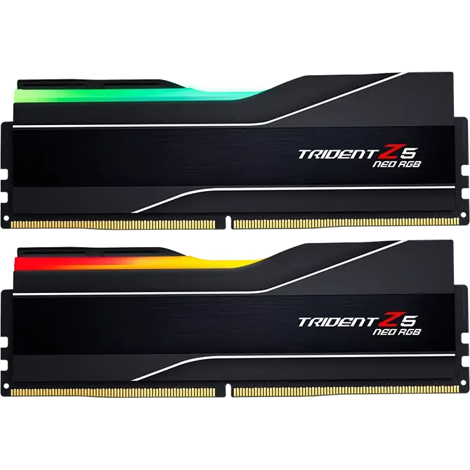 Mémoire vive 32GB DDR5 6000MHz G.Skill Trident Z5 Neo RGB (F5-6000J3038F16GH2-TZ5NR) (2x16GB KIT)