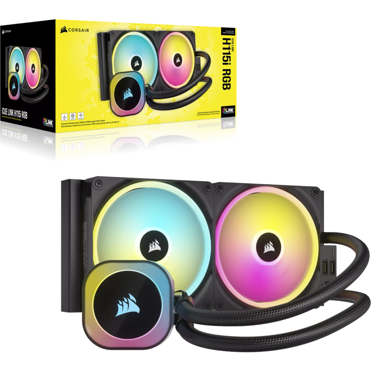 Système de refroidissement par liquide Corsair iCUE LINK H115i RGB Black (CW-9061002-WW) - photo 9