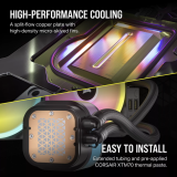 Système de refroidissement par liquide Corsair iCUE LINK H115i RGB Black (CW-9061002-WW)