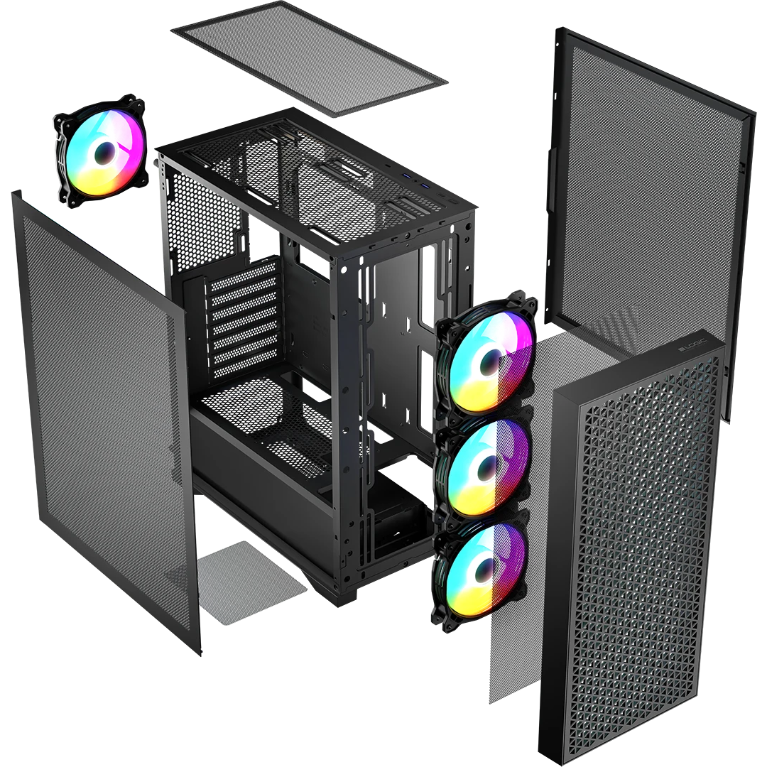 Boîtier Logic Concept Dart Pro ARGB Midi Black - AT-DART-PRO-ARGB-10 - photo 5