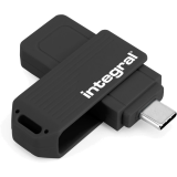 USB clé USB 128GB Integral Swivel Black-C (INFD128GBSWIBLKC3.2)
