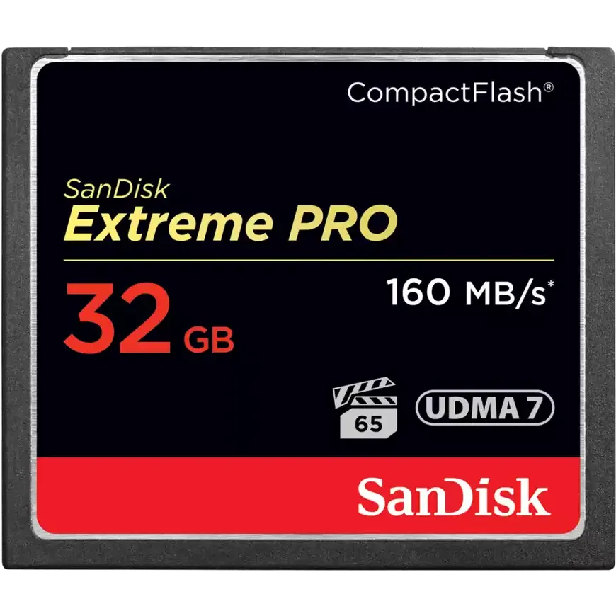 Carte mémoire 32GB Compact Flash SanDisk Extreme Pro (SDCFXPS-032G-X46)
