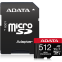 Carte mémoire 512GB MicroSD ADATA High Endurance + SD adapter (AUSDX512GUI3V30SHA2-RA1)