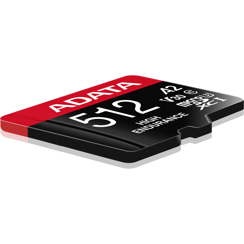 Carte mémoire 512GB MicroSD ADATA High Endurance + SD adapter (AUSDX512GUI3V30SHA2-RA1) - photo 4