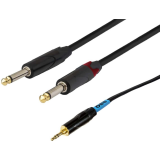 Câble d'extension 2x 6.3 Jack (M) - 3.5 Jack (M), 3m, SSQ MIJM3 (SS-1815)