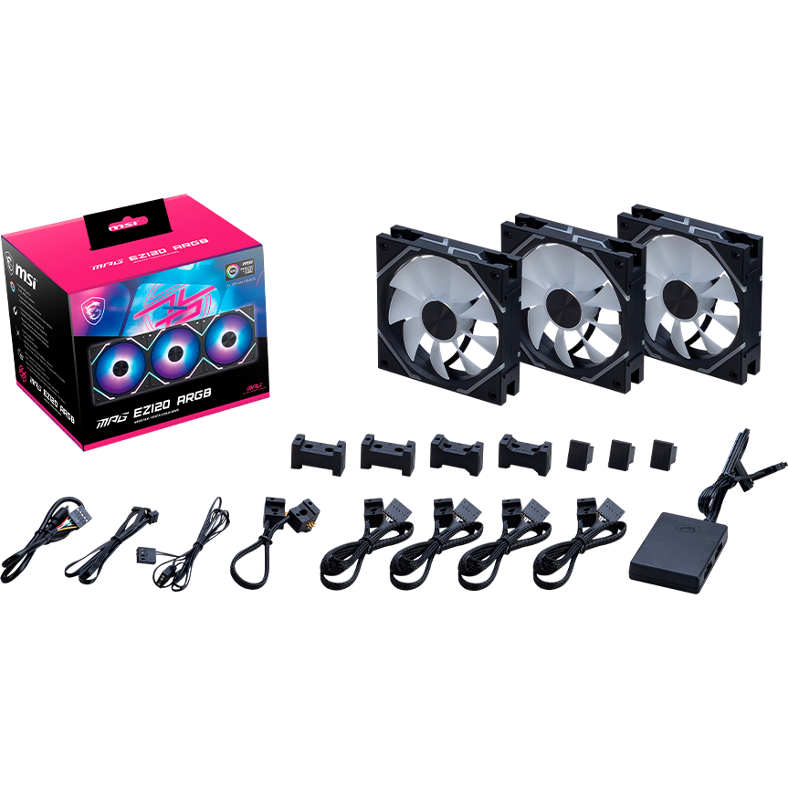 Ventilateur pour boîtier MSI MPG EZ120 ARGB-3B - photo 3