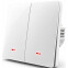 Interrupteur intelligent Qoltec Smart 2-Gang Light Switch White - 52706 - photo 2