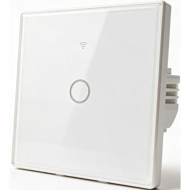 Interrupteur intelligent Qoltec Smart Touch 1-Gang Light Switch White - 52715 - photo 2
