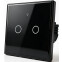 Interrupteur intelligent Qoltec Smart Touch 2-Gang Light Switch Black - 52712 - photo 2