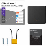 Interrupteur intelligent Qoltec Smart 1-Gang Light Switch Black (52722)