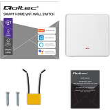 Interrupteur intelligent Qoltec Smart 1-Gang Light Switch White (52719)