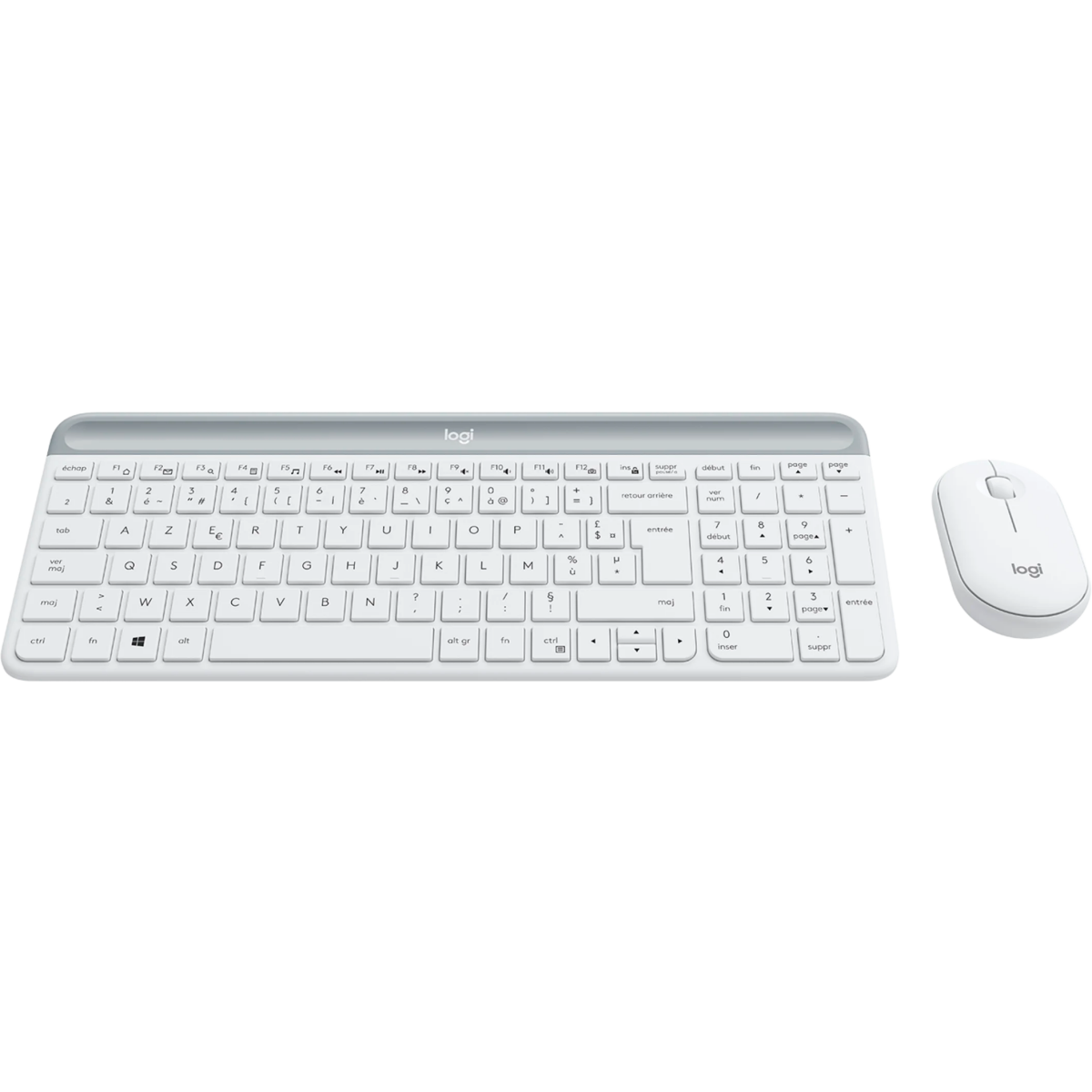 Clavier + souris Logitech MK470 Slim Wireless Combo White (920-009190) - photo 3