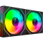 Ventilateur pour boîtier Mars Gaming MF-3DPROX2 Black (2-Fan Pack) - MF3DPROX2