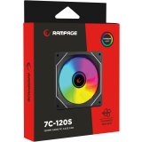 Ventilateur pour boîtier Rampage 120MM ARGB Black (120MM ARGB CASE FAN)