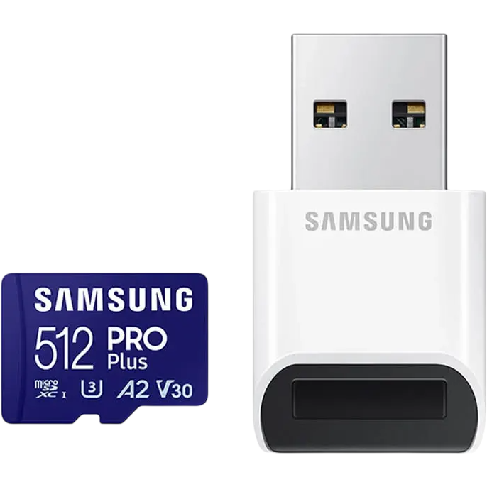 Carte mémoire 512GB MicroSD Samsung PRO Plus + USB adapter (MB-MD512SB)