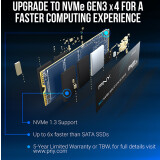 SSD interne 256GB PNY CS1030 (M280CS1030-256-BLK)