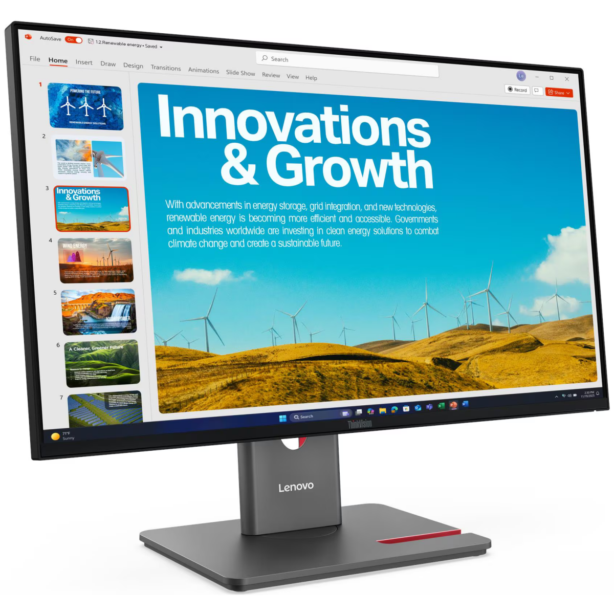 Écran Lenovo 24" ThinkVision P24QD-40 (64B1GAT1EU) - photo 3