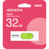 clé USB flash 32GB ADATA UV320 White/Green (AUV320-32G-RWHGN)