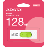 clé USB flash 128GB ADATA UV320 White/Green (AUV320-128G-RWHGN)