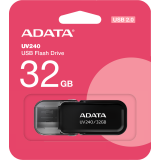 clé USB flash 32GB ADATA UV240 Black (AUV240-32G-RBK)