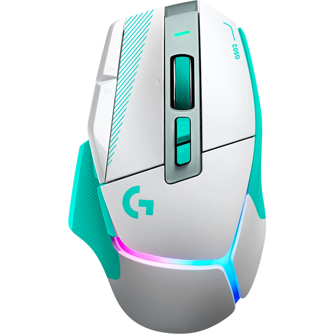Souris Logitech G502 X Plus White/Mint (910-007820)