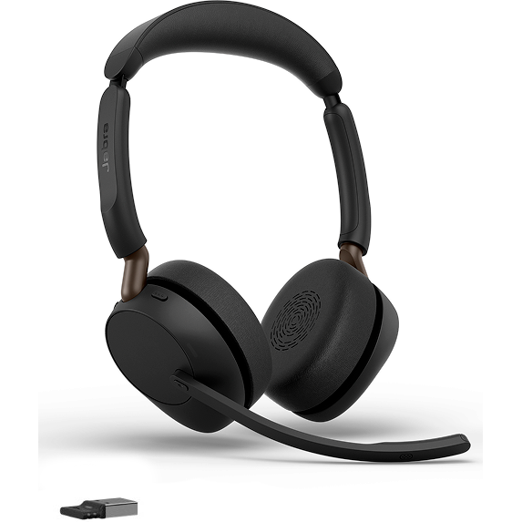 Casque audio Jabra Evolve3 65 UC - USB-A with Dongle - Stereo Charging Stand - 36599-989-989 - photo 2